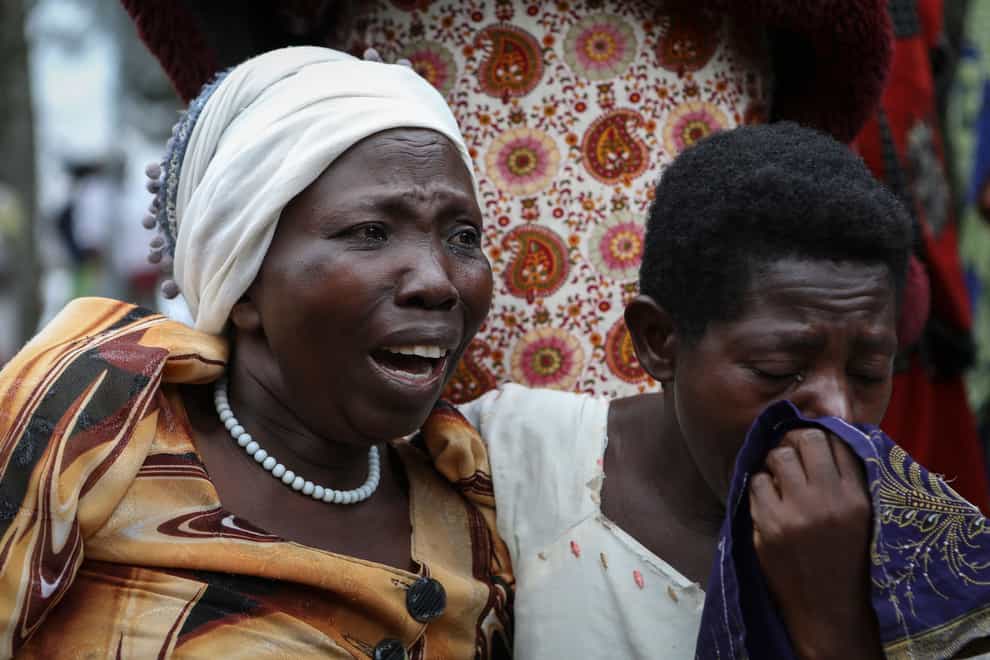 Thirty-eight students were killed in the attack, together with a school guard and three civilians (Hajarah Nalwadda/AP)