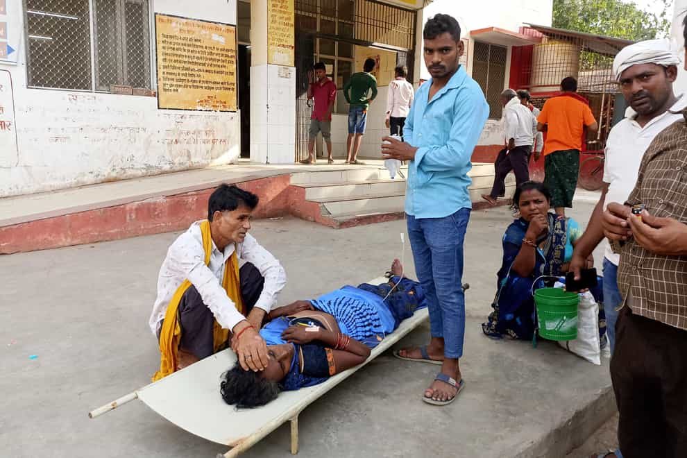 Some 300 patients had been admitted to Ballia district hospital for ailments aggravated by heat over the past three days, a medical officer said (AP)