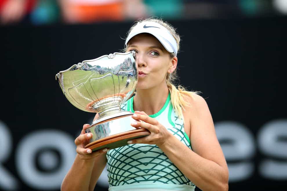 Katie Boulter has won her first WTA Tour title after triumphing at the Nottingham Open (Nigel French/PA)