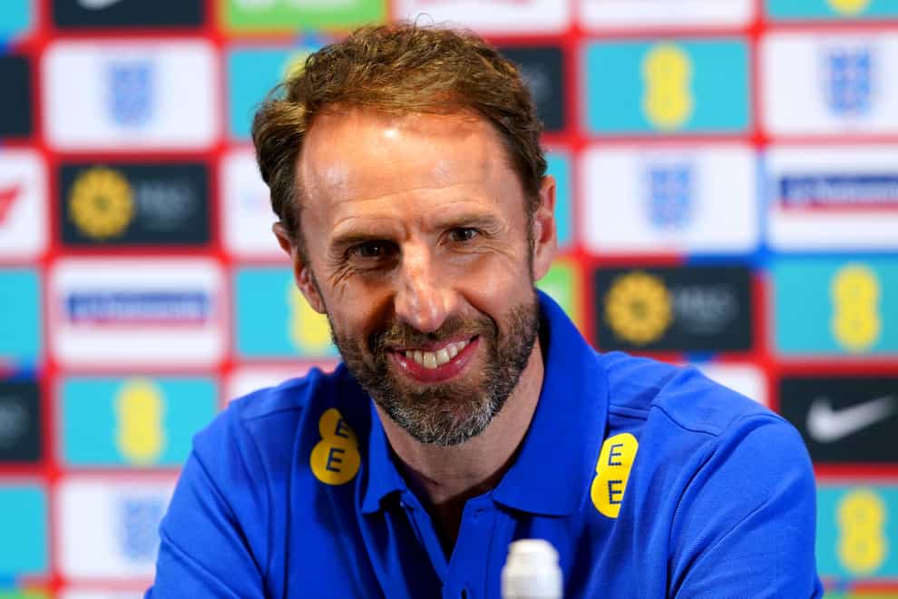 Gareth Southgate joked that players had been tapping each other up (Martin Rickett/PA)