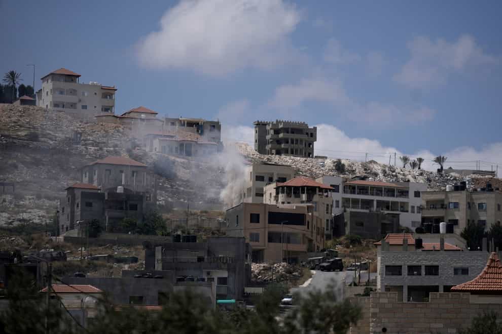 Israeli forces killed a Palestinian man in the occupied West Bank, Palestinian health officials said (Majdi Mohammed/AP)