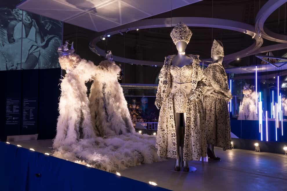 Diva at the V&A features outfits worn by Elton John and Rihanna (V&A/PA)