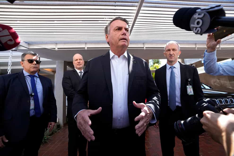 Jair Bolsonaro acknowledged he could be barred from public office, although he denied any wrongdoing (AP)