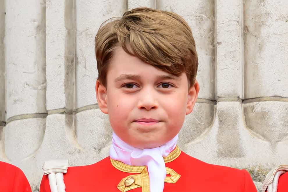 Prince George on the balcony of Buckingham Palace, London (Leon Neal/PA)