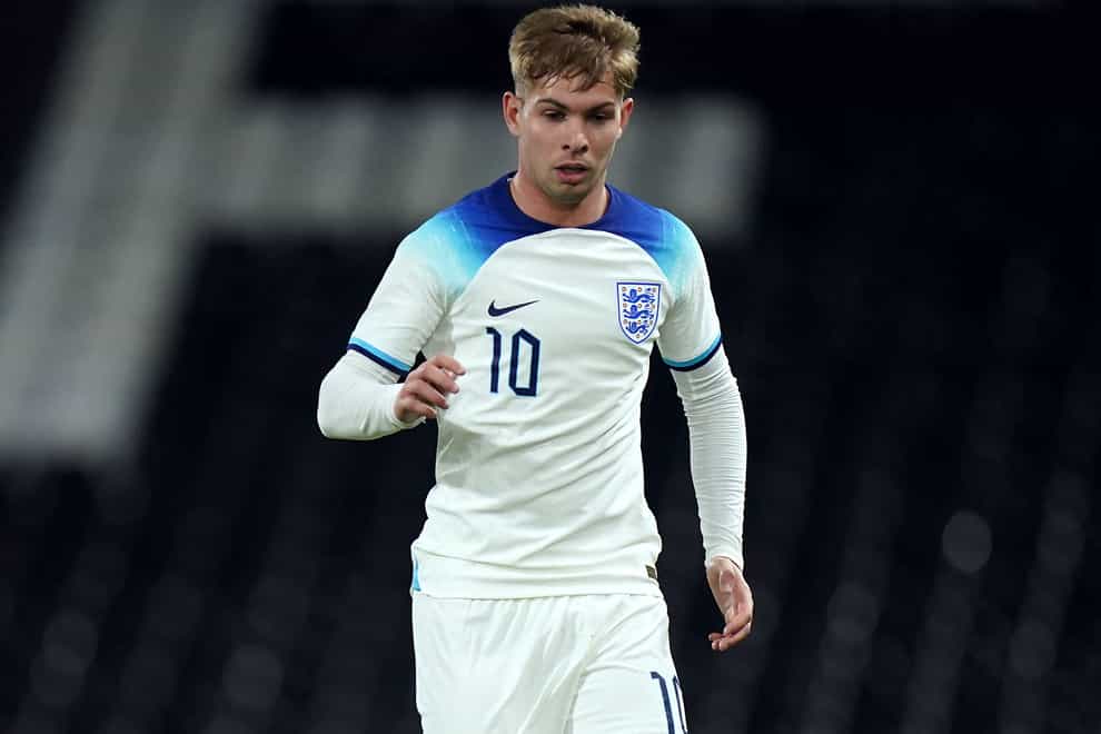 Emile Smith Rowe scored as England under-21s reached the quarter-finals of Euro 2023 (Adam Davy/PA)