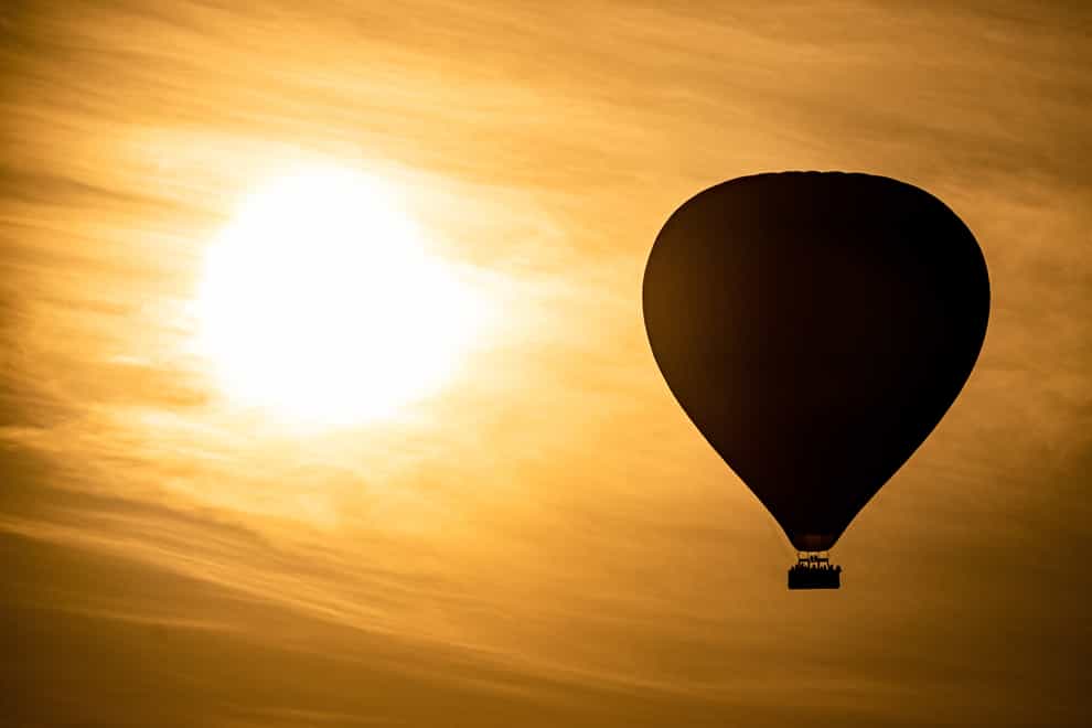 Mr Gregory’s family said he was a passionate balloonist (PA)