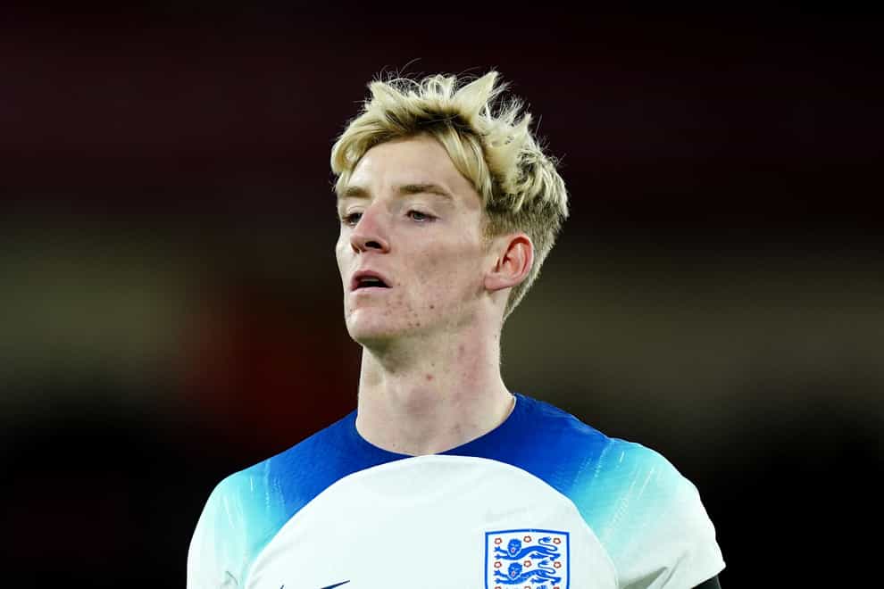England Under-21 international Anthony Gordon was frustrated not to have scored more in the 1-0 European Championship quarter-final win over Portugal (Mike Egerton/PA)