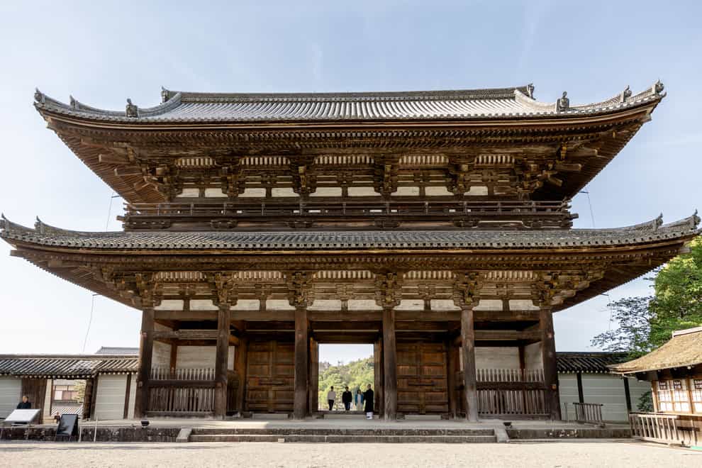 The grand entrance to the Ninna-Ji Temple (DMO Kyoto/PA)