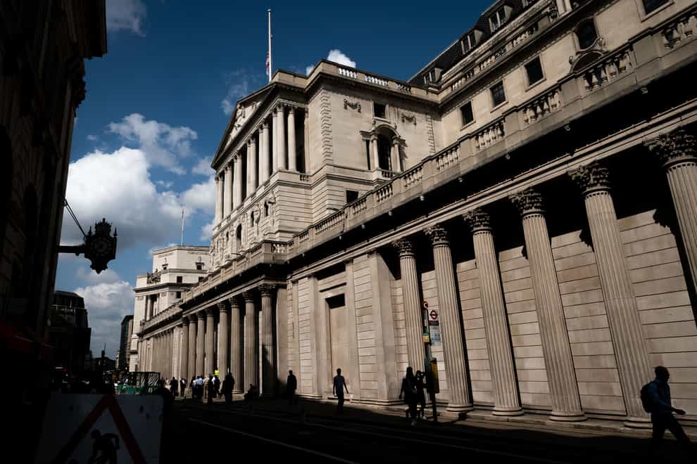 The Bank of England misjudged the threat of inflation and did not move quick enough to raise interest rates, economics experts suggested (Aaron Chown/PA)