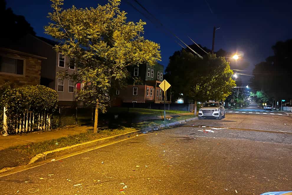 Meade Street is seen after multiple people were shot in Washington (Luis Urbina/WJLA-TV/AP)