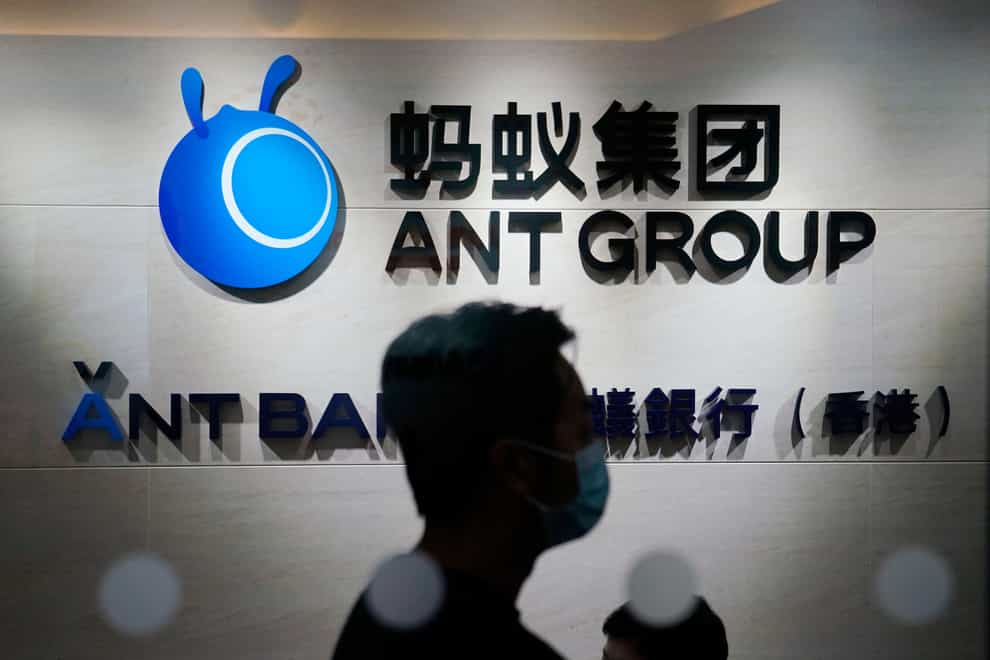 Chinese authorities claimed Ant Group violated laws related to corporate governance and consumer rights (Kin Cheung/AP)