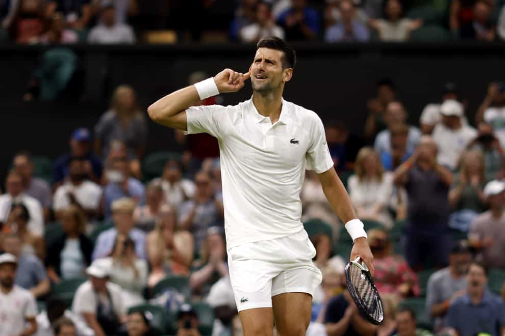 Novak Djokovic beat Stan Wawrinka in straight sets to reach the fourth round at Wimbledon (Steven Paston/PA)