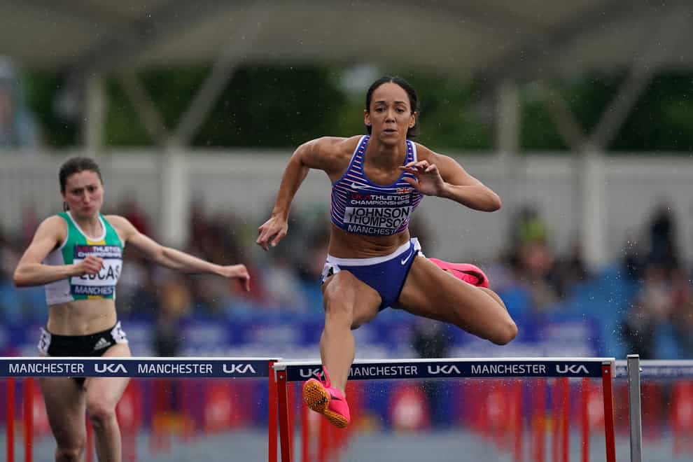 Katarina Johnson-Thompson was fourth in the 100m hurdles in Manchester (Martin Rickett/PA).