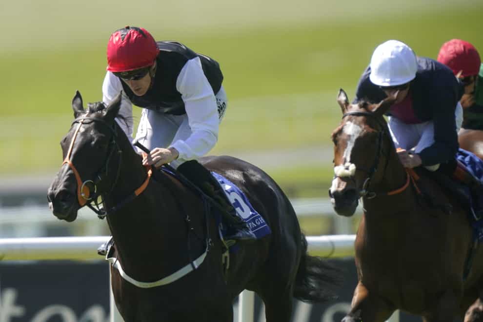 Just Beautiful winning the Lanwades Stud Stakes at the Curragh (Niall Carson/PA)