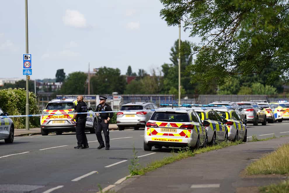 The scene on Portsmouth Road in Long Ditton (James Manning/PA)