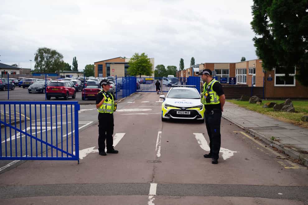 A teenager has been arrested after a male teacher was stabbed at a secondary school (Ben Birchall/PA)