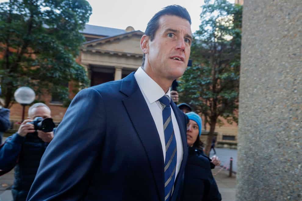 Ben Roberts-Smith is appealing against the court ruling (Rick Rycroft/AP)
