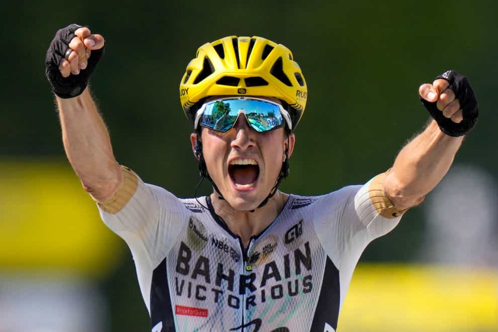 Pello Bilbao took victory from a breakaway on stage 10 of the Tour de France (Daniel Cole/AP)