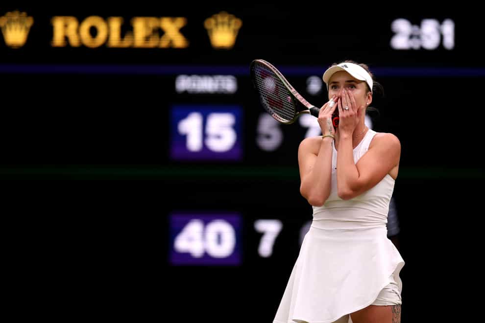 Elina Svitolina is through to the semi-finals at Wimbledon (Steven Paston/PA)
