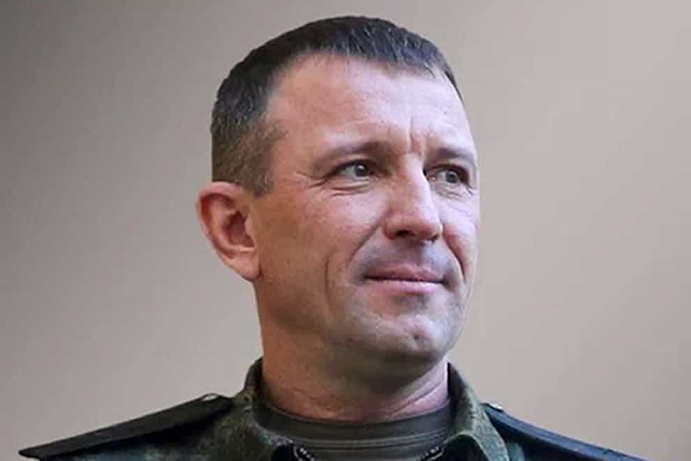 Major General Ivan Popov has been dismissed (Russian Defence Ministry Press Service via AP)