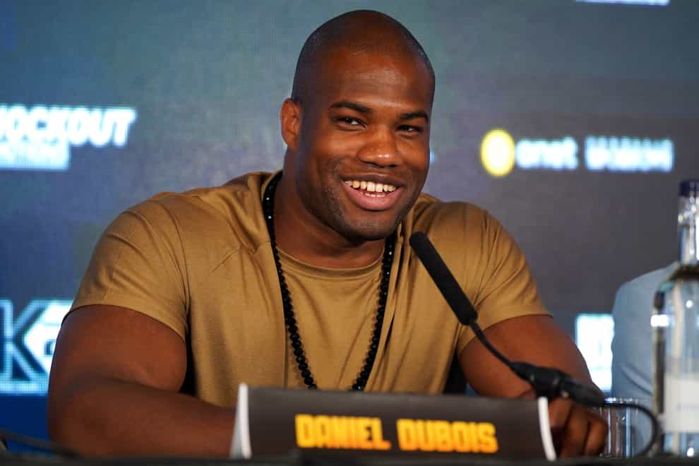 Daniel Dubois, pictured, insists he is ready to face Oleksandr Usyk (Yui Mok/PA)