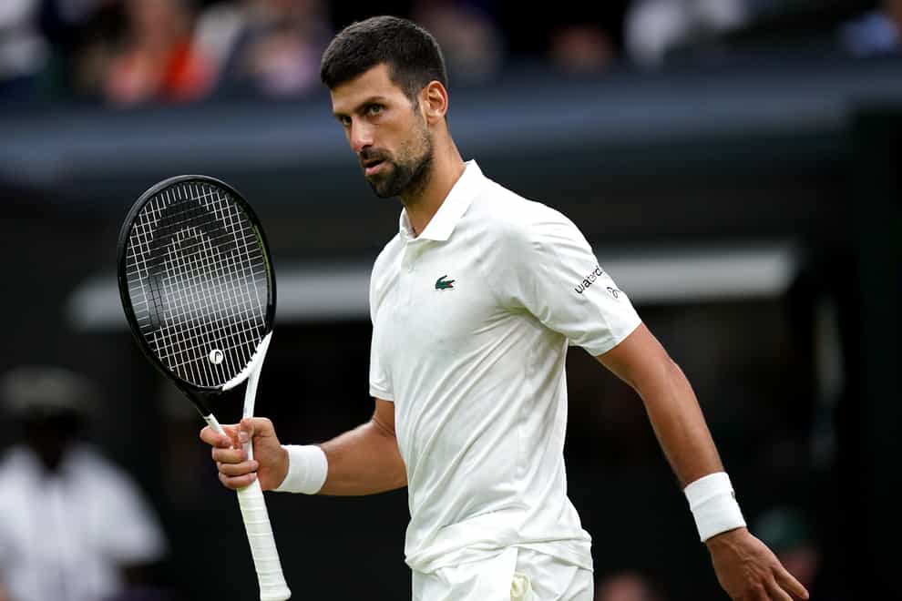 Novak Djokovic beat Jannik Sinner to reach another Wimbledon final (John Walton/PA)
