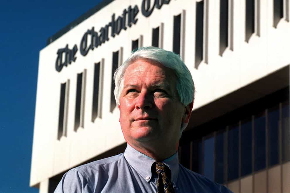 Rolfe Neill, publisher of The Charlotte Observer has died aged 90 (Gayle Shomer/The Charlotte Observer via AP/PA)