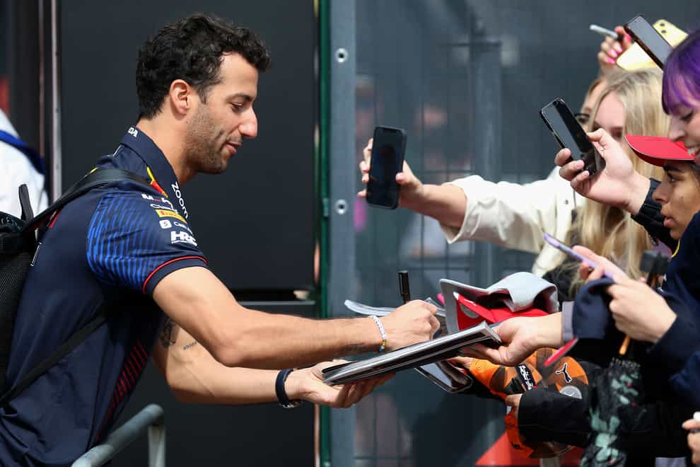 Daniel Ricciardo will return to Formula One with AlphaTauri (Nigel French/PA)