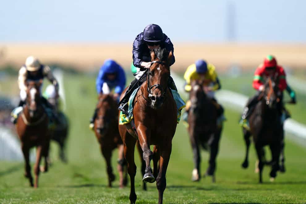 City Of Troy winning the bet365 Superlative Stakes during July Cup Day at Newmarket (Tim Goode/PA)