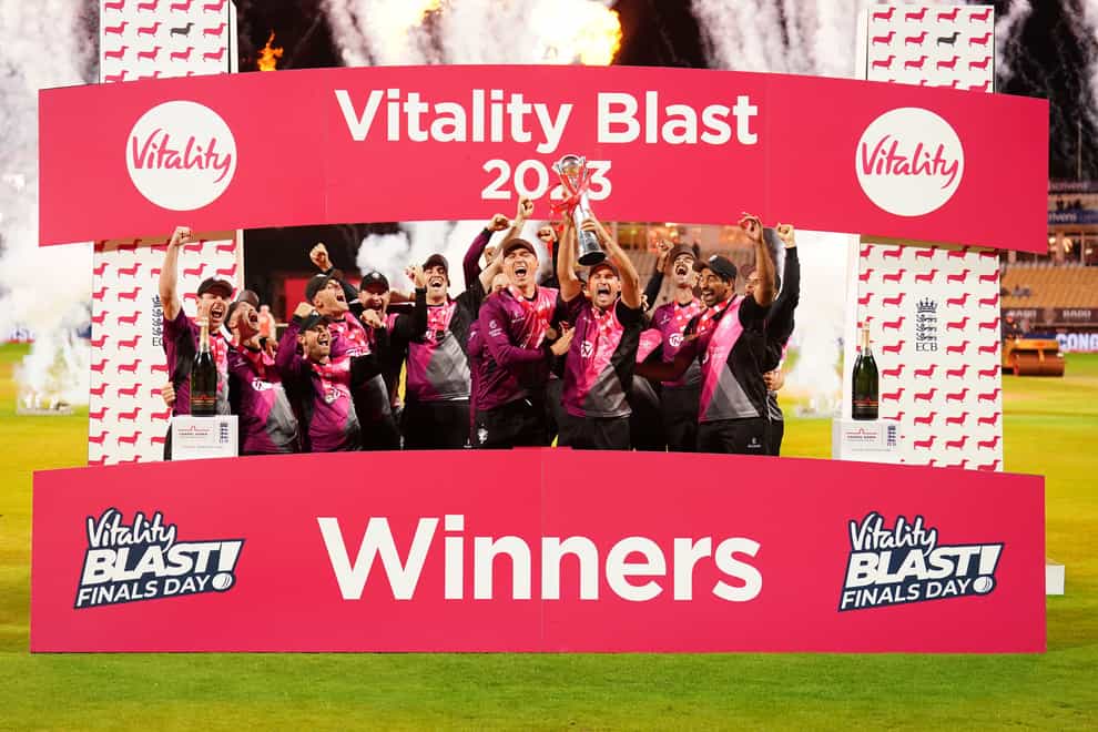 Somerset won the Vitality Blast for the first time since 2005 (Mike Egerton/PA)