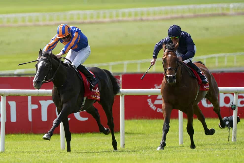 Adelaide River gave Auguste Rodin something to think about in the Irish Derby (Brian Lawless/PA)