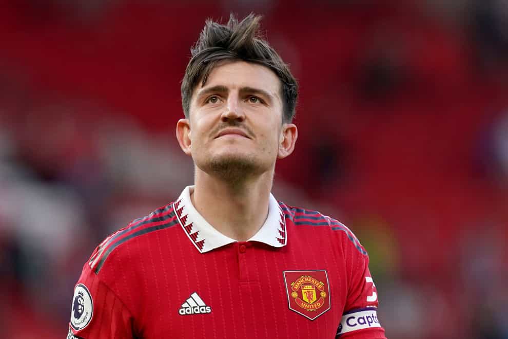 Harry Maguire has been removed from the captain’s role at Manchester United (Martin Rickett/PA)