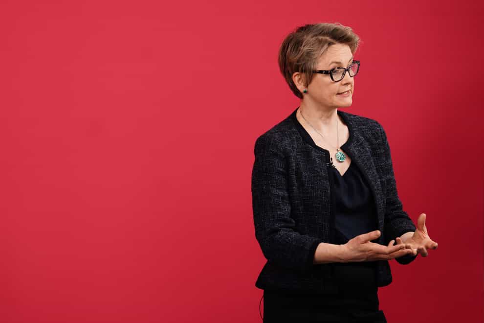 Shadow home secretary Yvette Cooper defended her party’s approach to the policy (Jordan Pettitt/PA)
