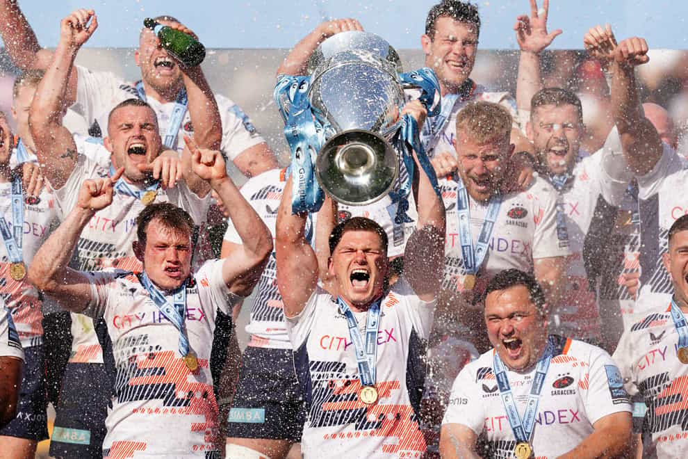 Saracens start the defence of their Gallagher Premiership title at Exeter (David Davies/PA)