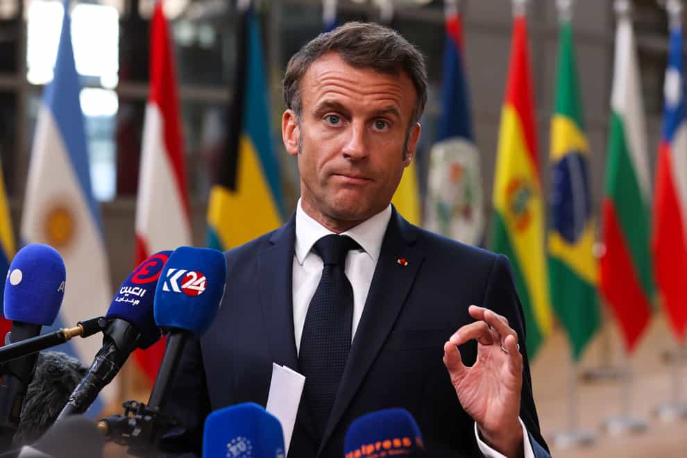 French president Emmanuel Macron was not the only person to criticise the appointment (Francois Walschaerts/AP)