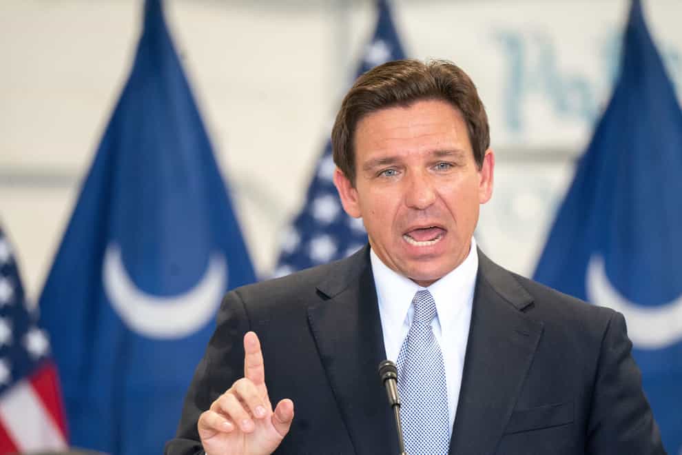 Florida Governor and Republican presidential candidate Ron DeSantis downplayed the 2021 attack on the US Capitol (Sean Rayford/AP/PA)