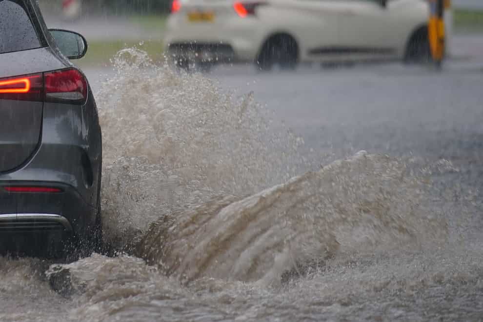 The weekend saw heavy and persistent rain in northern England and Wales (Peter Byrne/PA)