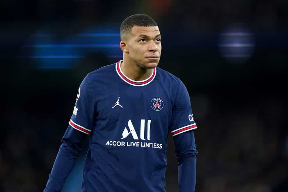 Saudi club Al Hilal have submitted a world record bid for Paris St Germain forward Kylian Mbappe (Tim Goode/PA)