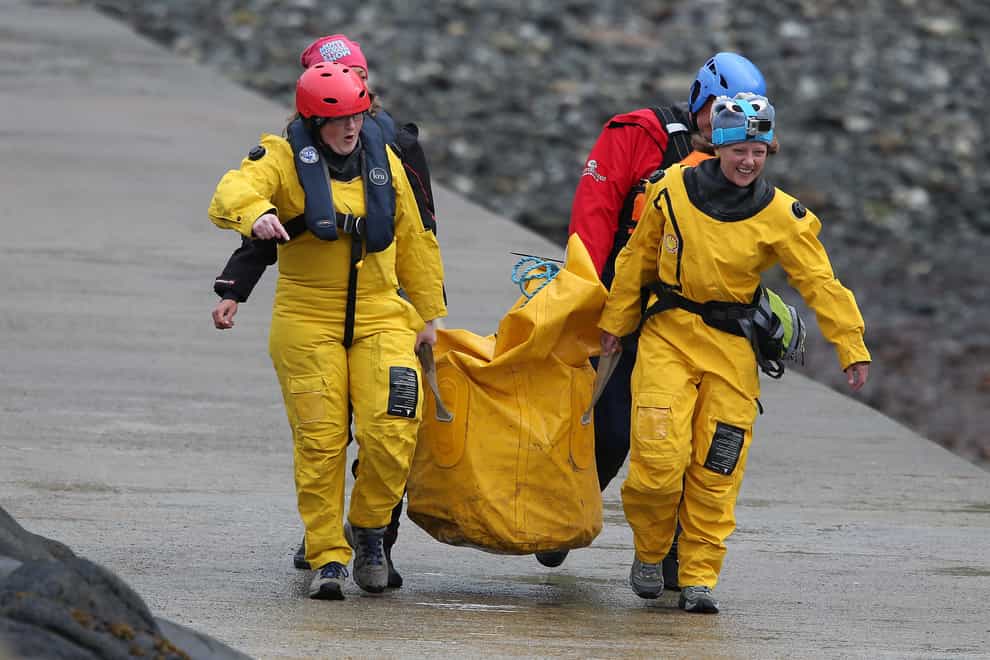 British Divers Marine Life Rescue staff are on site (Andrew Milligan/PA)