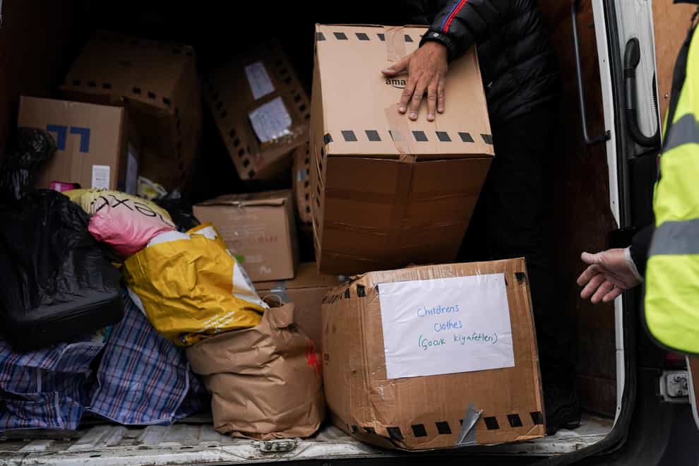 Donations for the Turkey-Syria earthquake appeal reached £151.8 million six months on (Jacob King/PA)
