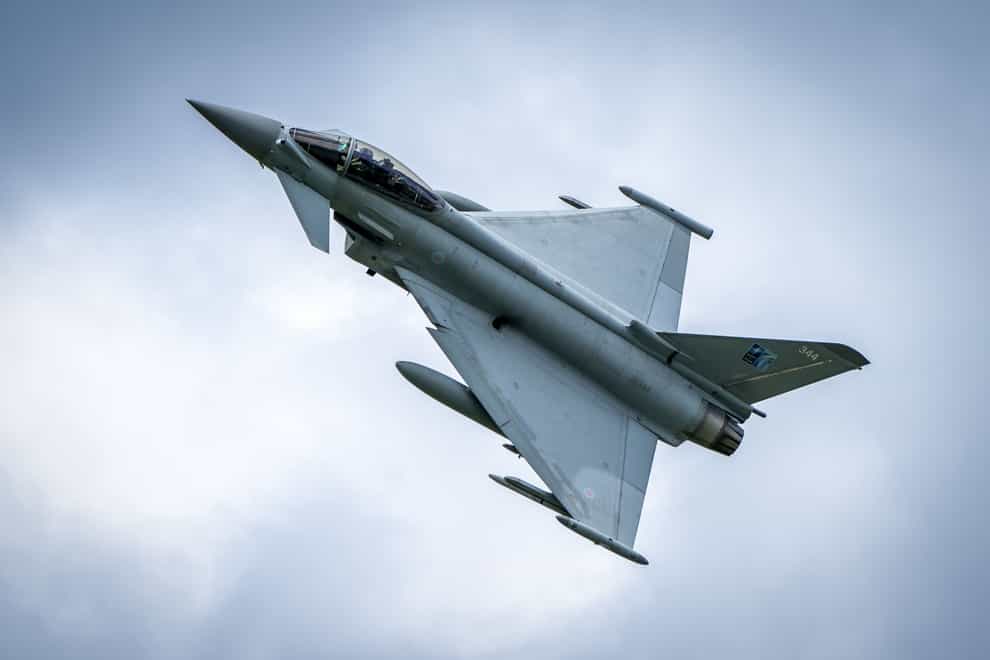 Typhoon jets from RAF Lossiemouth have returned from deployment to Estonia (Jane Barlow/PA)