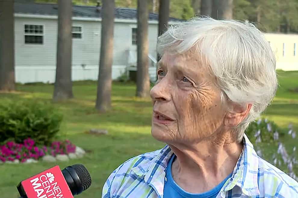 Marjorie Perkins fought off the intruder but went on to give him food and drink (News Center Maine via AP)