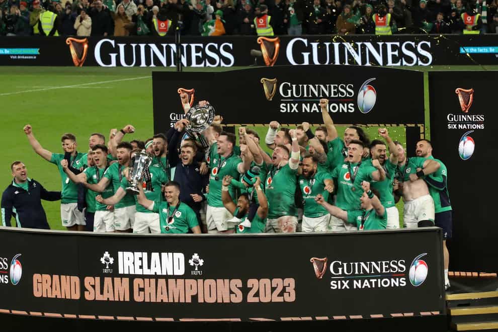 Ireland won the Six Nations Grand Slam in March (Donall Farmer/PA)