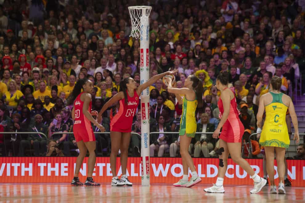 England lost 61-45 to Australia in the Netball World Cup final (PA)
