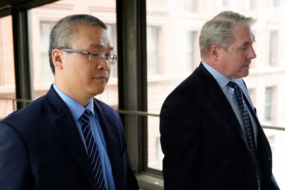 Former Minneapolis police officer Tou Thao, left, was sentenced to four years and nine months for his role in the death of George Floyd (David Joles/Star Tribune/AP)