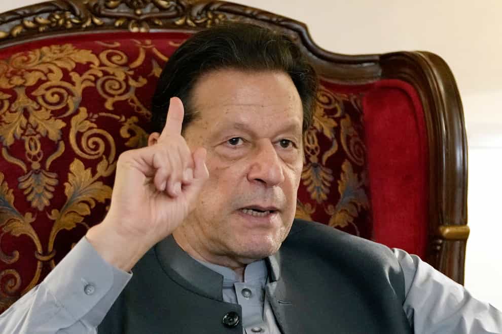 Pakistan’s former PM Imran Khan is appealing against his jail term (KM Chaudary/AP)