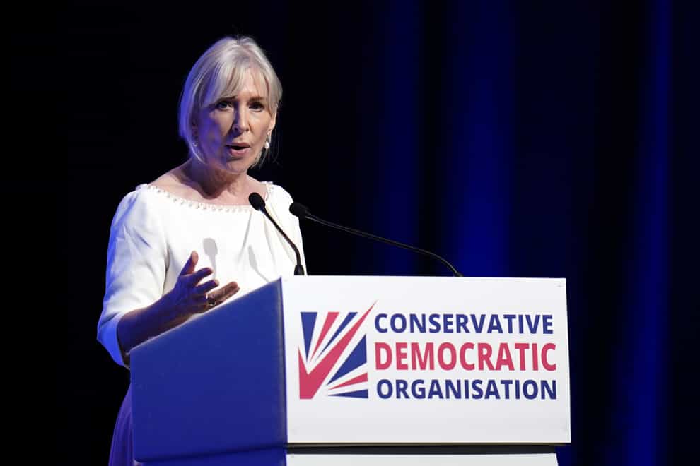 Nadine Dorries said she would step down as an MP but has yet to formally resign (Andrew Matthews/PA)