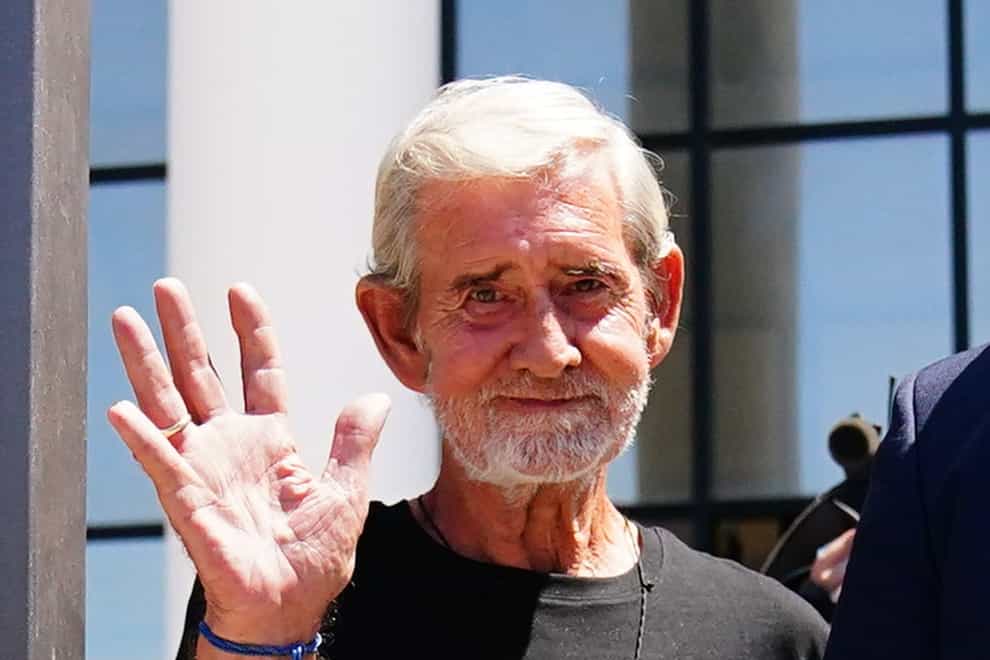 David Hunter leaves Paphos District Court in Cyprus after he was released from custody by Cypriot prison authorities (Victoria Jones/PA)