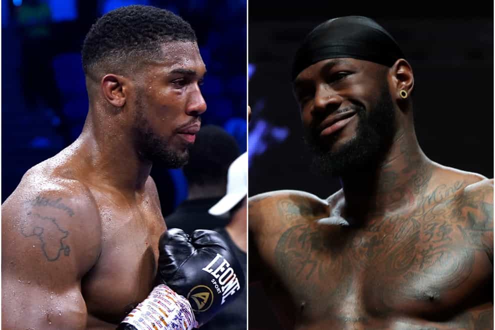 Is Deontay Wilder, right, next for Anthony Joshua? (Nick Potts/Bradley Collyer/PA)