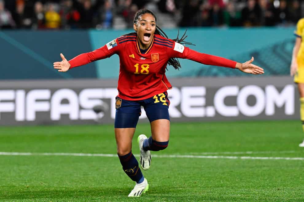 Salma Paralluelo has called on Spain to “face the ultimate challenge” (Andrew Cornaga/AP)